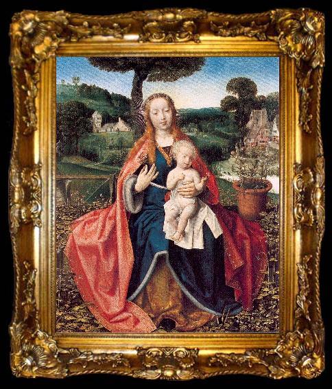 framed  PROVOST, Jan The Virgin and Child in a Landscape, ta009-2
